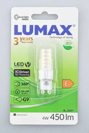Nouveauté Ampoule LED G9 230V 4,5W 450LM